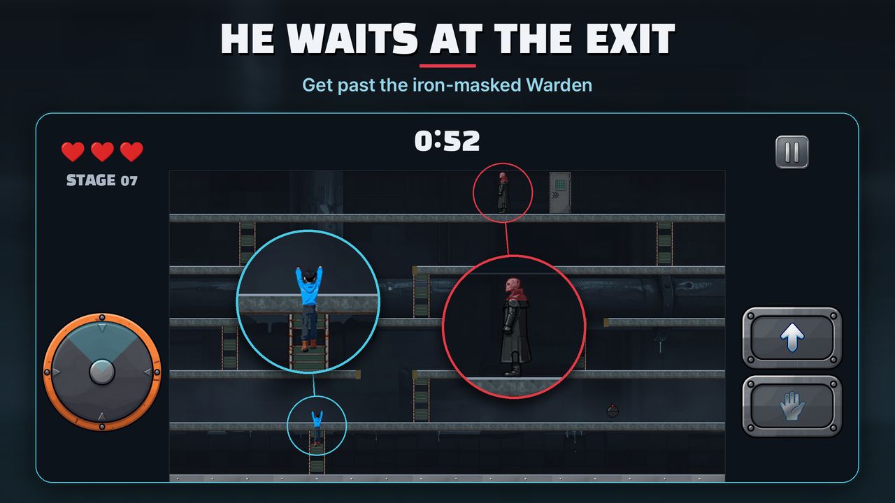 He waits at the exit
