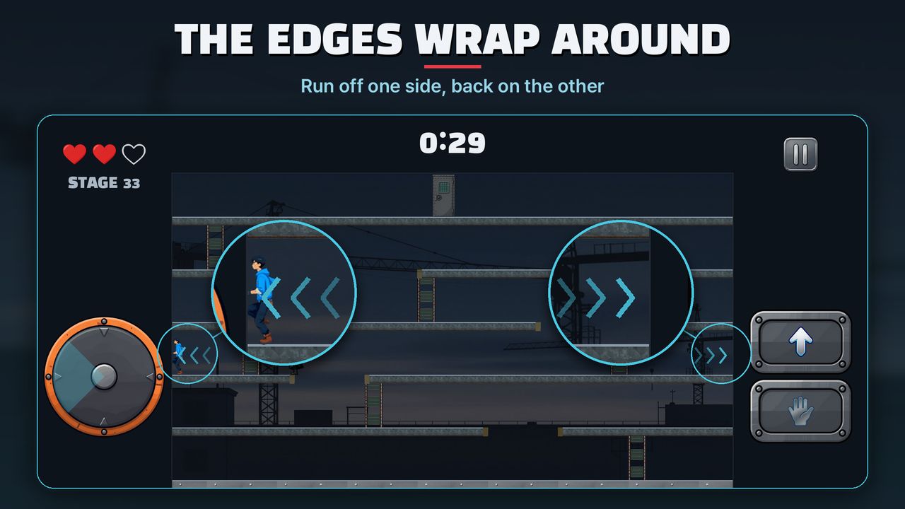 The edges wrap around